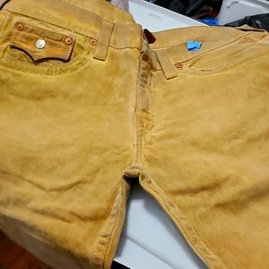 Men's True Religion jeans size 38/34 Rust color